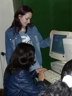The only difference between ordinary computers and those used by the trainees is the presence of the accessibility software