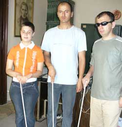 The white cane - mobility tool and symbol for the visually impaired people